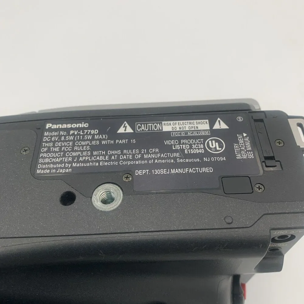 Panasonic Black and Silver Video Camera